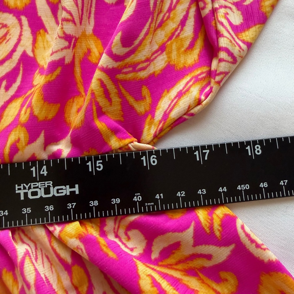 Dear Scarlett Pink Paisley Empire Waist Kimono Sleeve Tunic Top Womens Small NWT - Picture 3 of 8